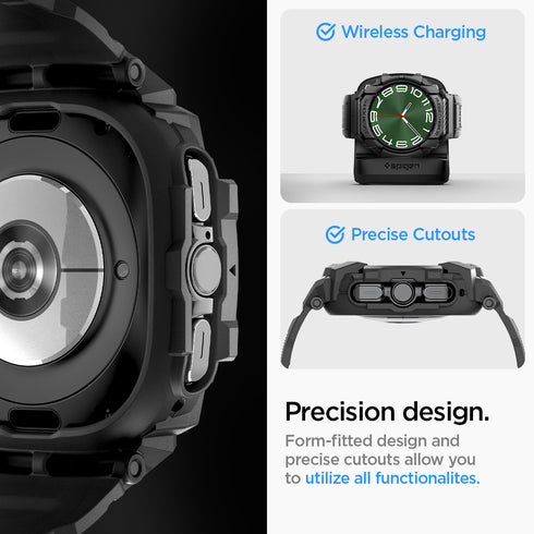 Spigen כיסוי+רצועה ל-Galaxy Watch Ultra (47mm) – Rugged Armor Pro